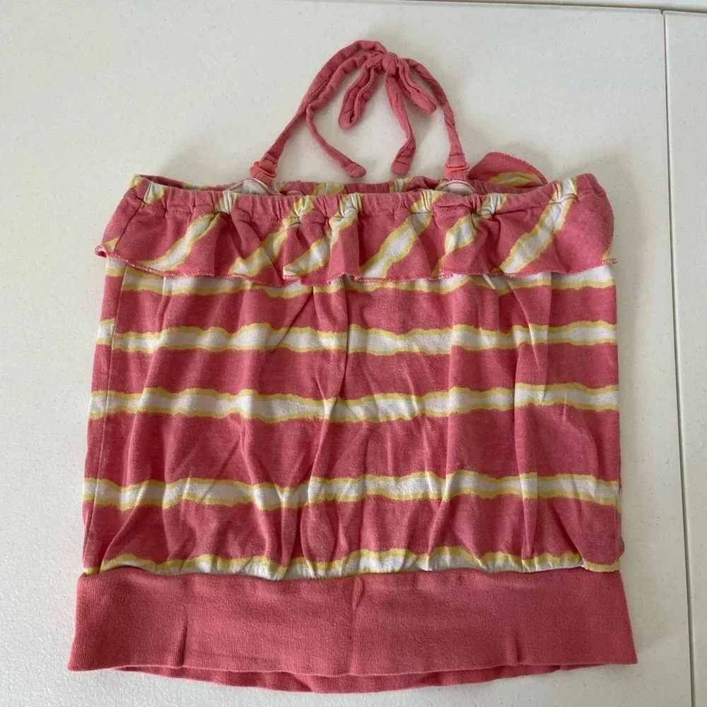 Old Navy girl’s colorfully striped‎ tube top/halter top — medium